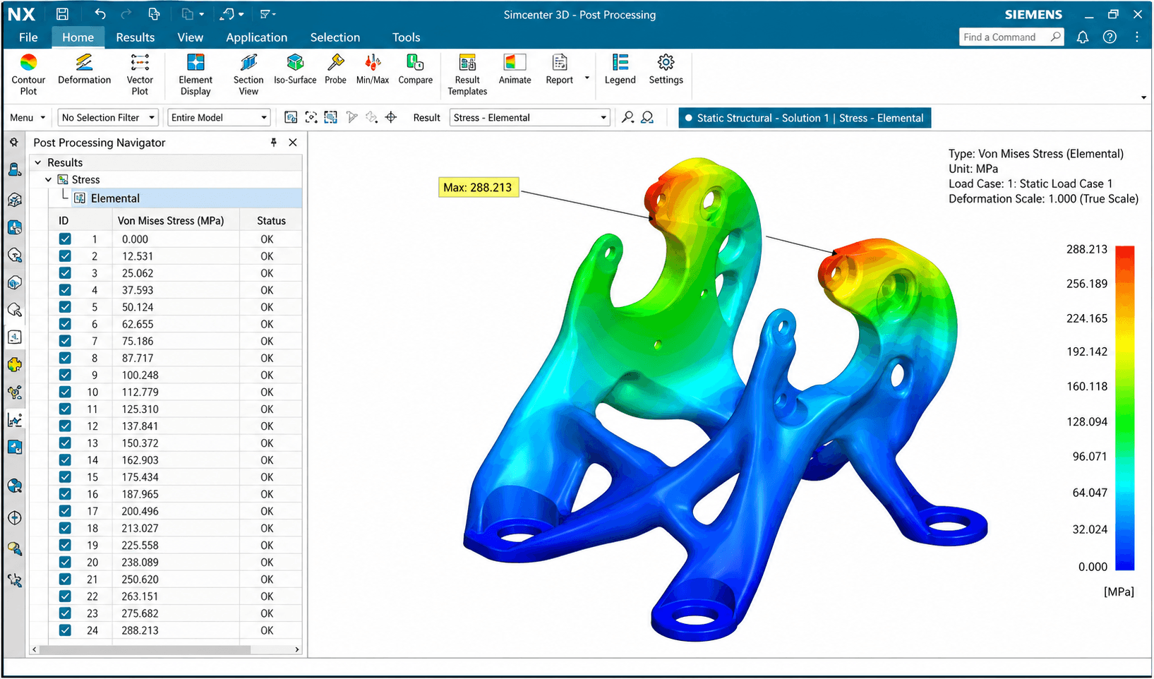Siemens NX 시뮬레이션 화면