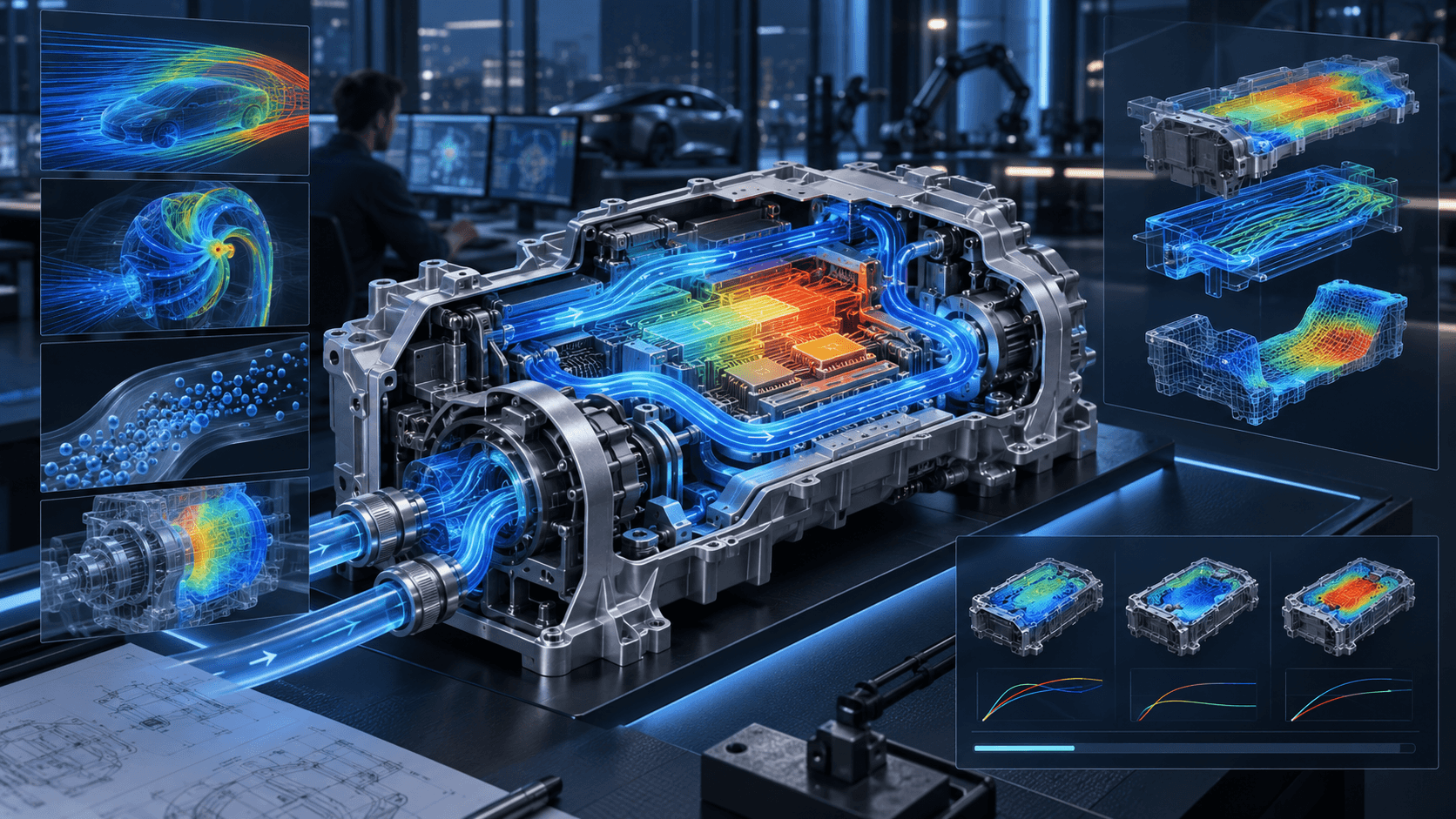 AcuSolve 열전달과 냉각 CFD 시뮬레이션 이미지